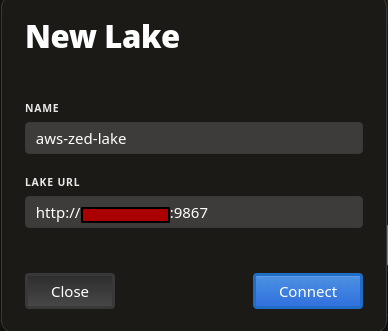 Connect to Lake